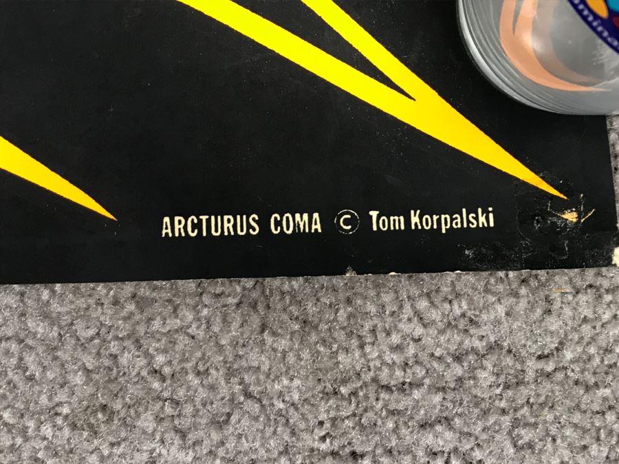 JUST ADDED - Vintage Psychedelic Peace Poster 'Arcturus Coma' Tom Korpalski [Photo 9]