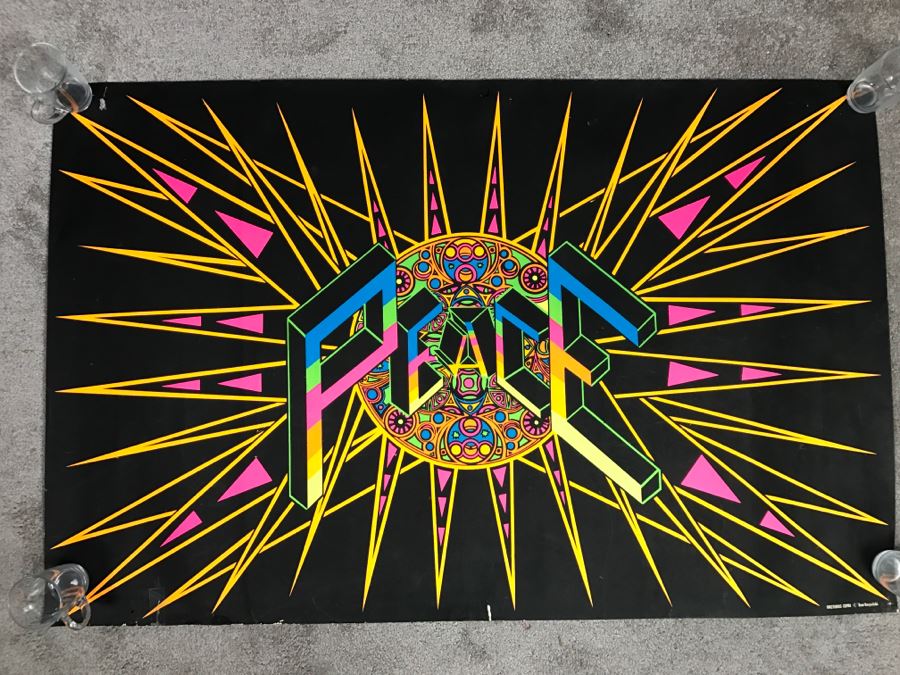 JUST ADDED - Vintage Psychedelic Peace Poster 'Arcturus Coma' Tom Korpalski