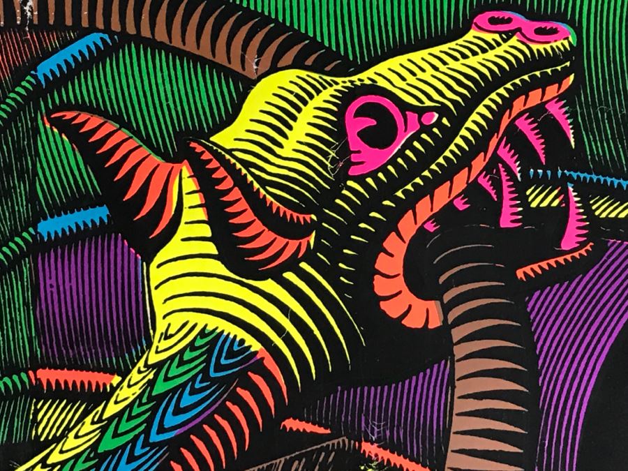 JUST ADDED - Vintage Psychedelic Dragon Poster Engraving By M.C. Escher [Photo 10]