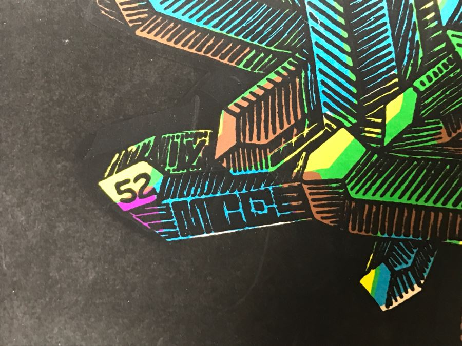 JUST ADDED - Vintage Psychedelic Dragon Poster Engraving By M.C. Escher [Photo 7]