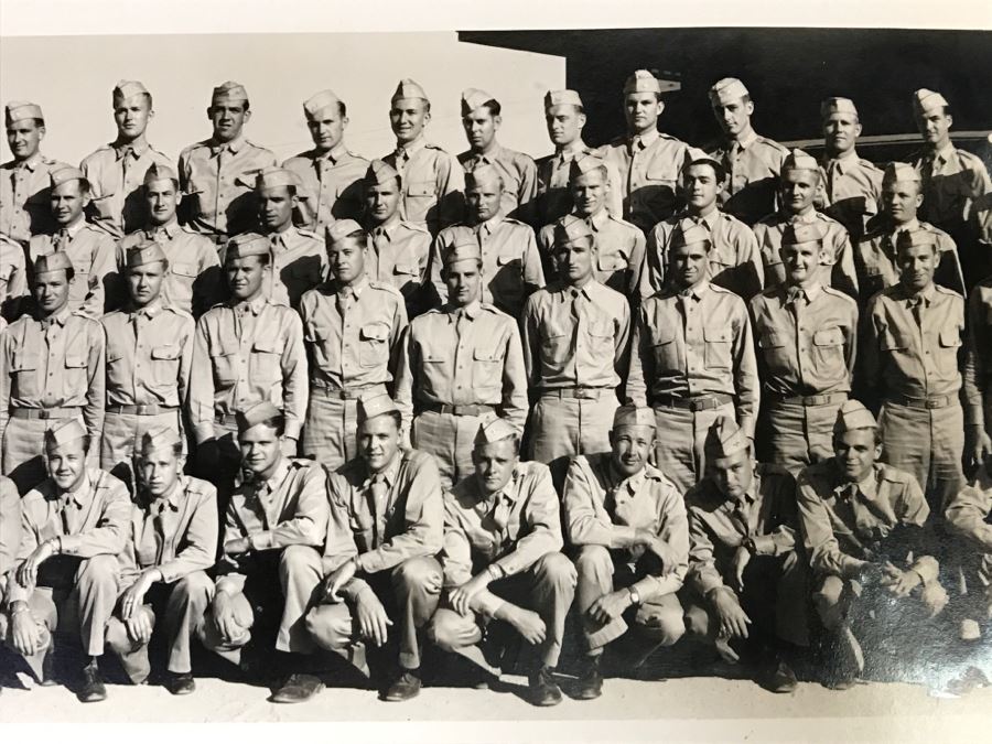 JUST ADDED - Group Photo Of Class 42-I Aviation Cadet Detachment Victorville Army Flying School July 28, 1942 [Photo 8]