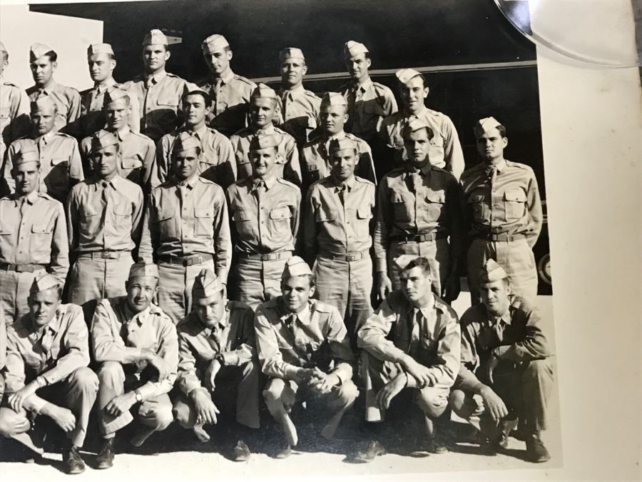 JUST ADDED - Group Photo Of Class 42-I Aviation Cadet Detachment Victorville Army Flying School July 28, 1942 [Photo 9]
