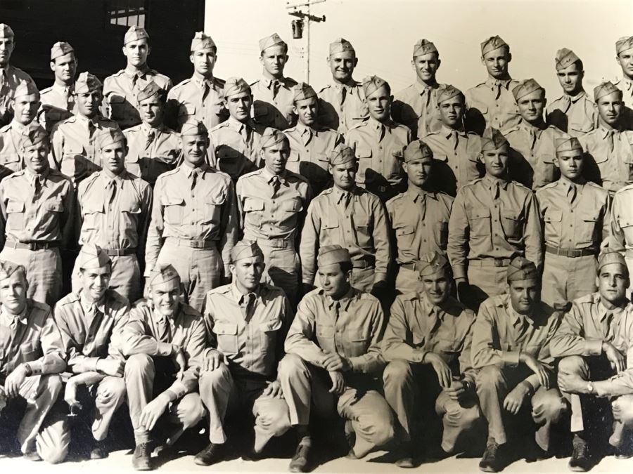 JUST ADDED - Group Photo Of Class 42-I Aviation Cadet Detachment Victorville Army Flying School July 28, 1942 [Photo 5]