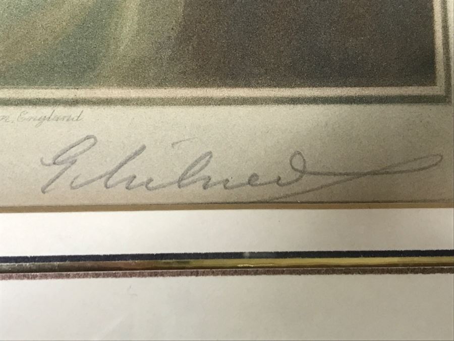 JUST ADDED - Windsor Castle H.R.H. Princess Sophia After Painting By John Hoppner Engraved In Pure Mezzotint By E.E. Milner Limited Edition 18' X 21.5' [Photo 11]