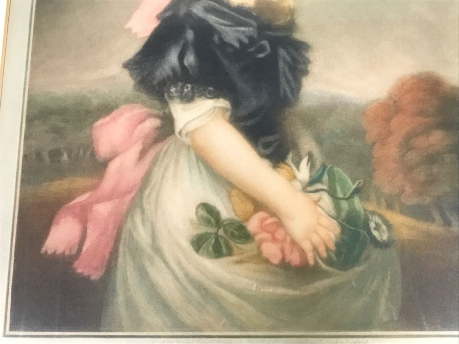 JUST ADDED - Windsor Castle H.R.H. Princess Sophia After Painting By John Hoppner Engraved In Pure Mezzotint By E.E. Milner Limited Edition 18' X 21.5' [Photo 8]