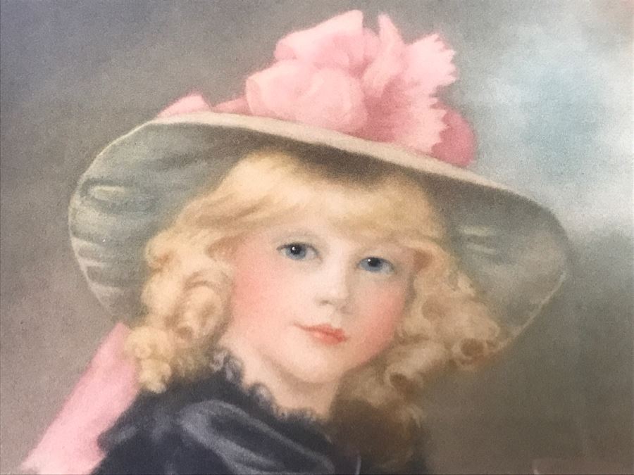 JUST ADDED - Windsor Castle H.R.H. Princess Sophia After Painting By John Hoppner Engraved In Pure Mezzotint By E.E. Milner Limited Edition 18' X 21.5' [Photo 4]