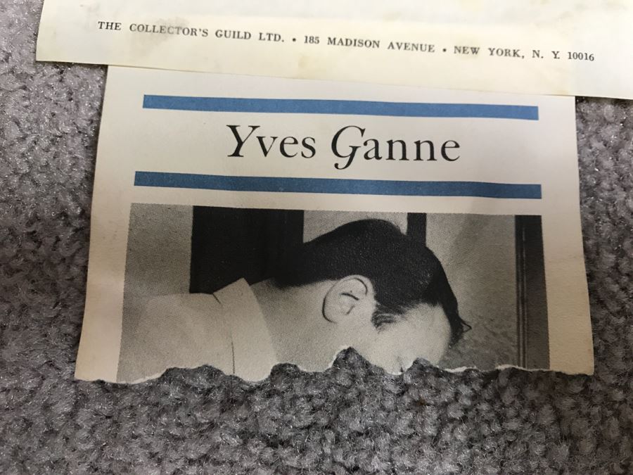 JUST ADDED - Mid-Century Limited Edition Lithograph By Yves Ganne Hand Signed 149 Of 275 26' X 20' [Photo 15]