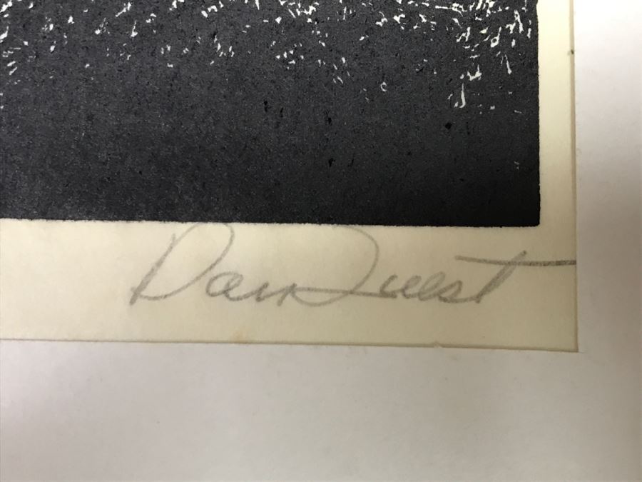 JUST ADDED - Wood-Cut Print Of 'Jack Daniel's Fire Engine' By Daniel Quest Hand Signed Limited 1,289 Of 2,000 13' X 10' [Photo 6]