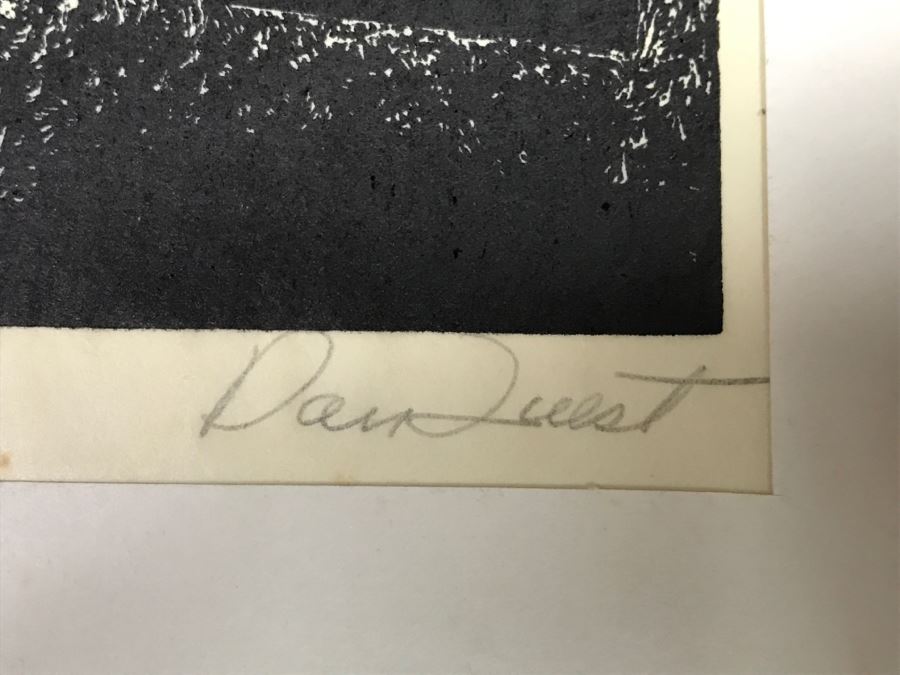 JUST ADDED - Wood-Cut Print Of 'Jack Daniel's Fire Engine' By Daniel Quest Hand Signed Limited 1,289 Of 2,000 13' X 10' [Photo 7]