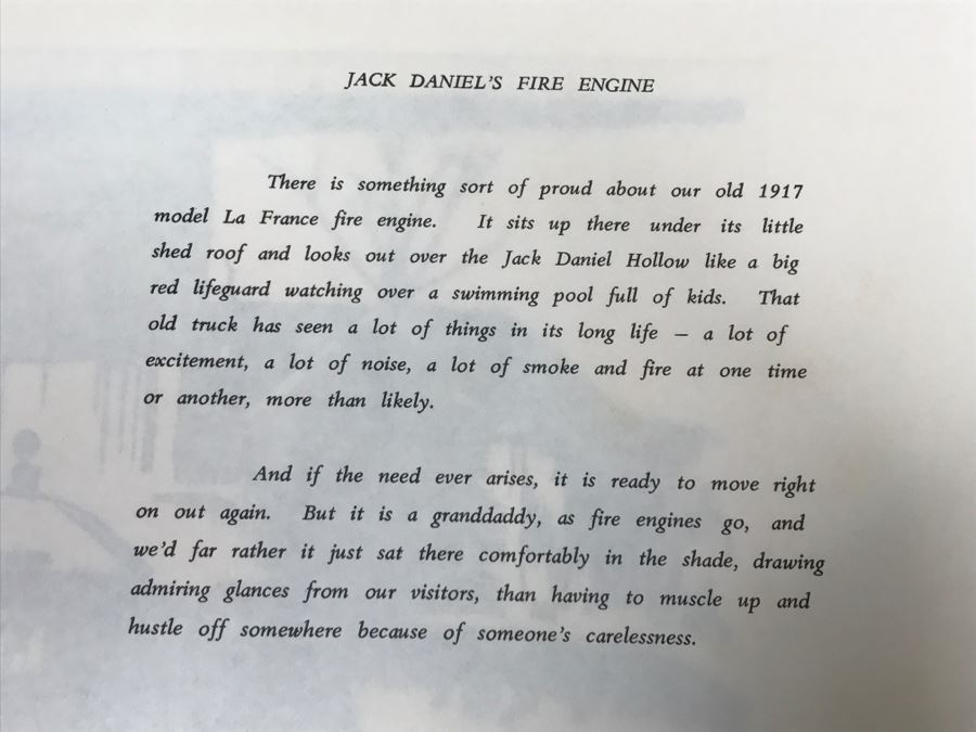 JUST ADDED - Wood-Cut Print Of 'Jack Daniel's Fire Engine' By Daniel Quest Hand Signed Limited 1,289 Of 2,000 13' X 10' [Photo 11]