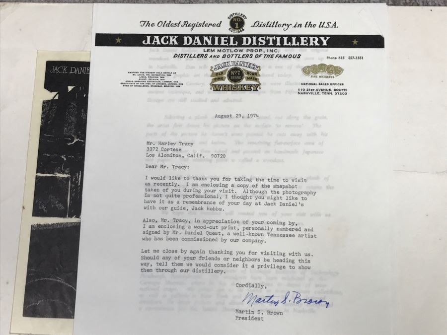 JUST ADDED - Wood-Cut Print Of 'Jack Daniel's Fire Engine' By Daniel Quest Hand Signed Limited 1,289 Of 2,000 13' X 10' [Photo 9]