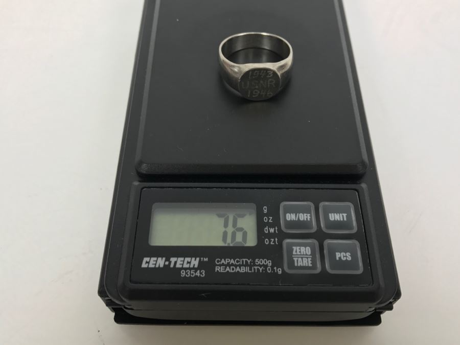 JUST ADDED - Vintage US Navy U.S.S. WASP Photograph With Engraved Ring '1943 U.S.N.R. 1946' [Photo 7]