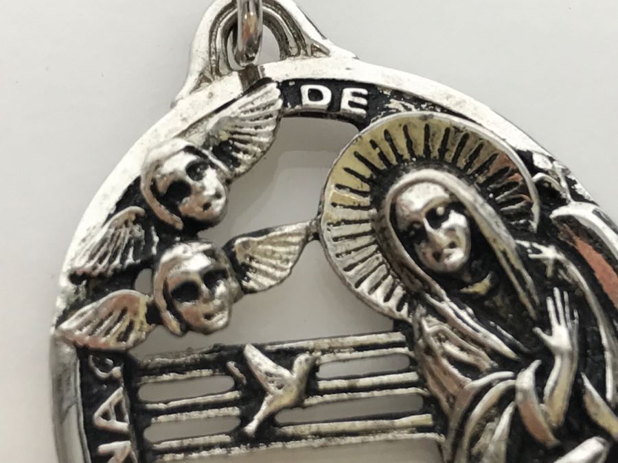 JUST ADDED - Sterling Silver Pendant Reina De Los Angeles 13.3g [Photo 6]