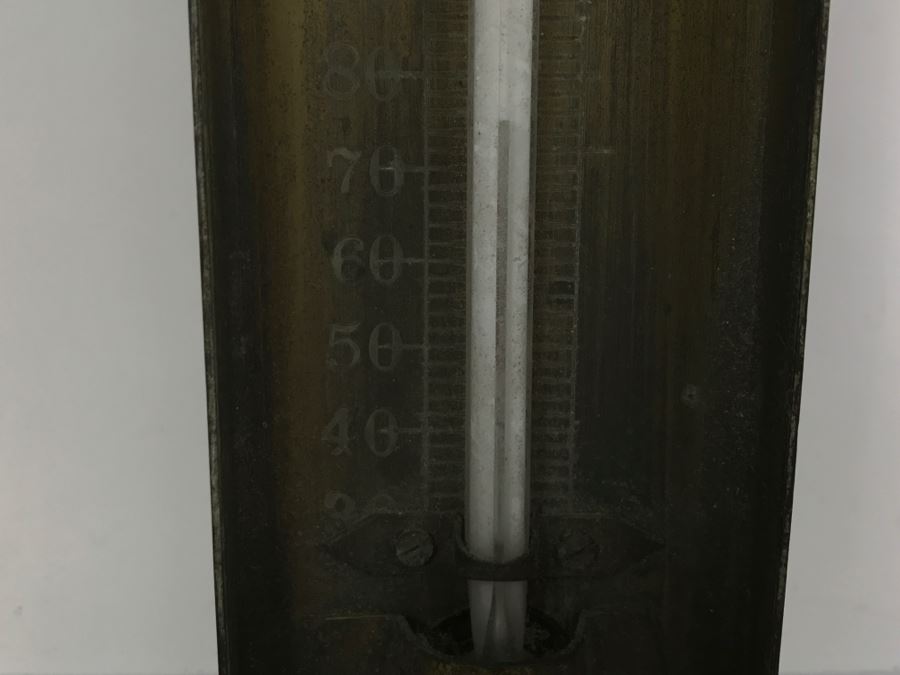 JUST ADDED - Vintage J. Robins Brass MERCURY Thermometer 106 St Pauls ...