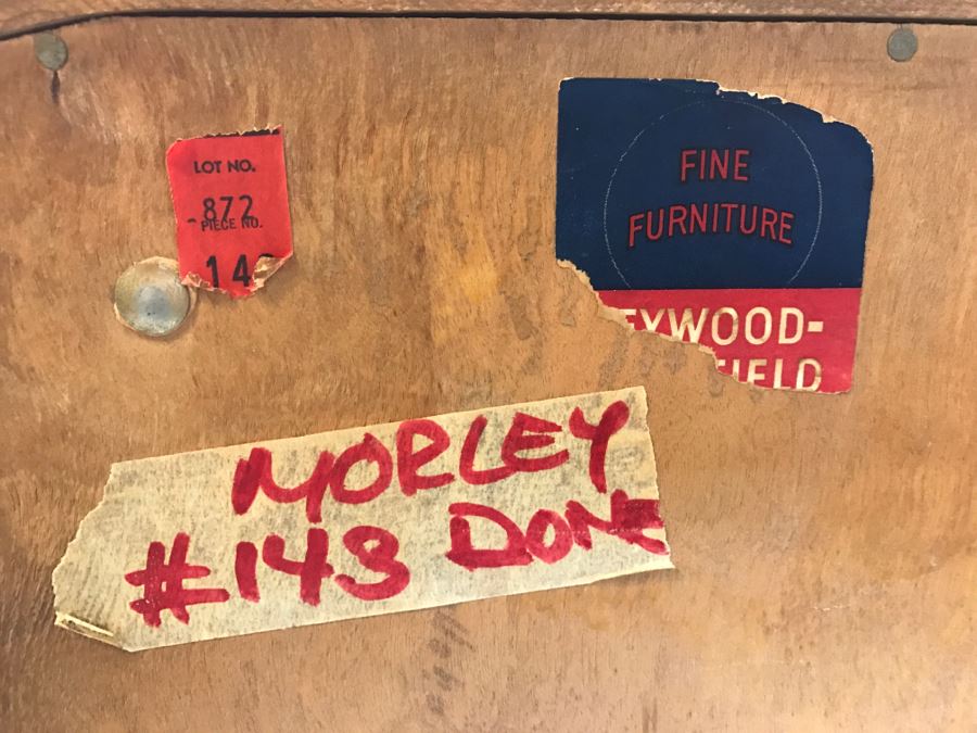 Heywood Wakefield 'Skyliner' 1939 Mid-Century Modern With Art Deco Styling 4-Drawer Highboy Chest Of Drawers Dresser [Photo 3]