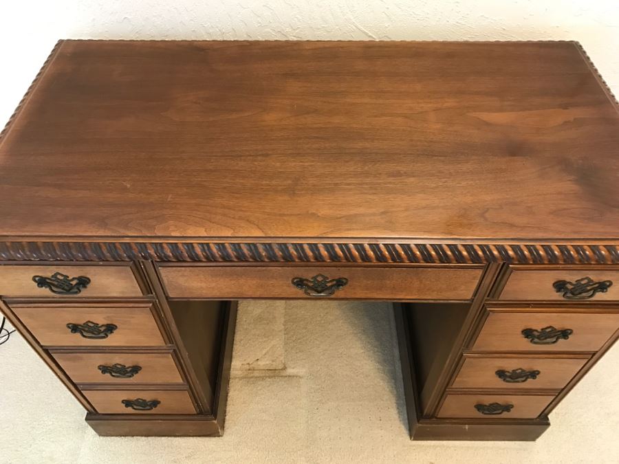 vintage 7 drawer desk