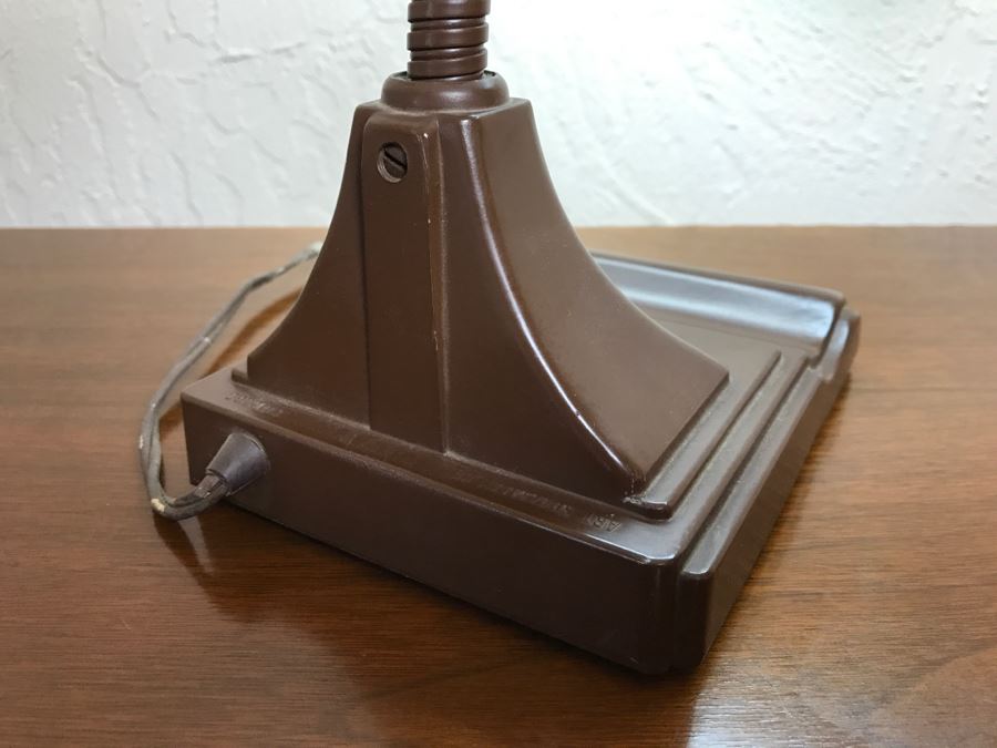 Vintage Metal Adjustable Gooseneck Desk Lamp [Photo 5]