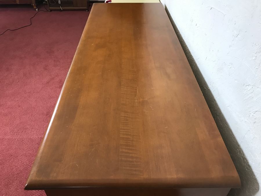 Vintage Solid Maple 11-Drawer Chest Of Drawers Dresser [Photo 5]