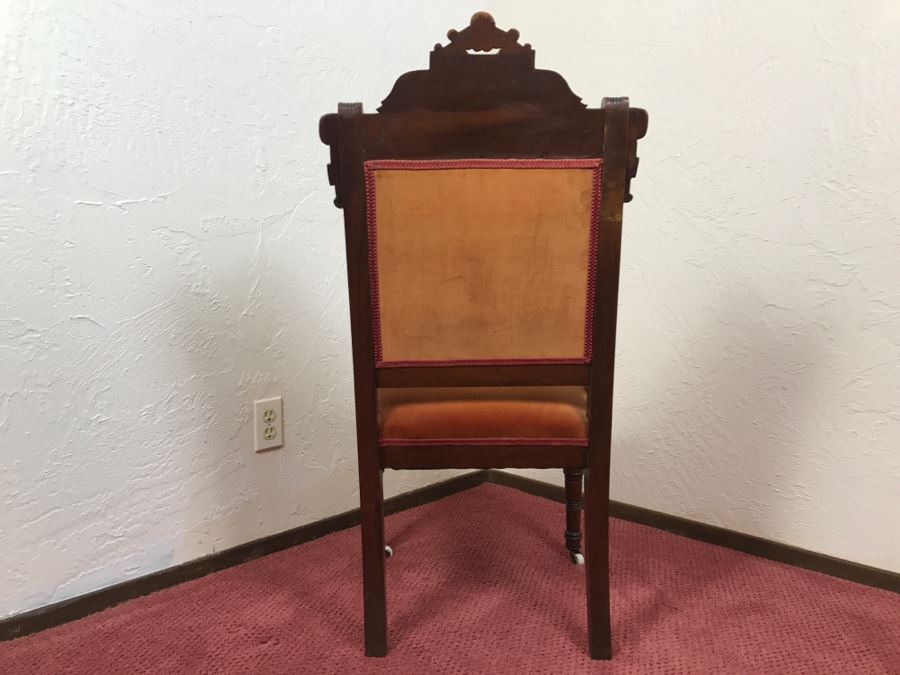 Antique Carved Mahagony Chair [Photo 9]