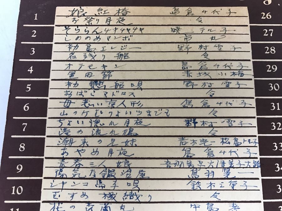 (50) Collection Of Various Japanese Vinyl Records Various Labels Victor, Columbia, King Record, Teichiku, Mercury, Tokyo Records In Vintage Metal Carrying Case [Photo 25]