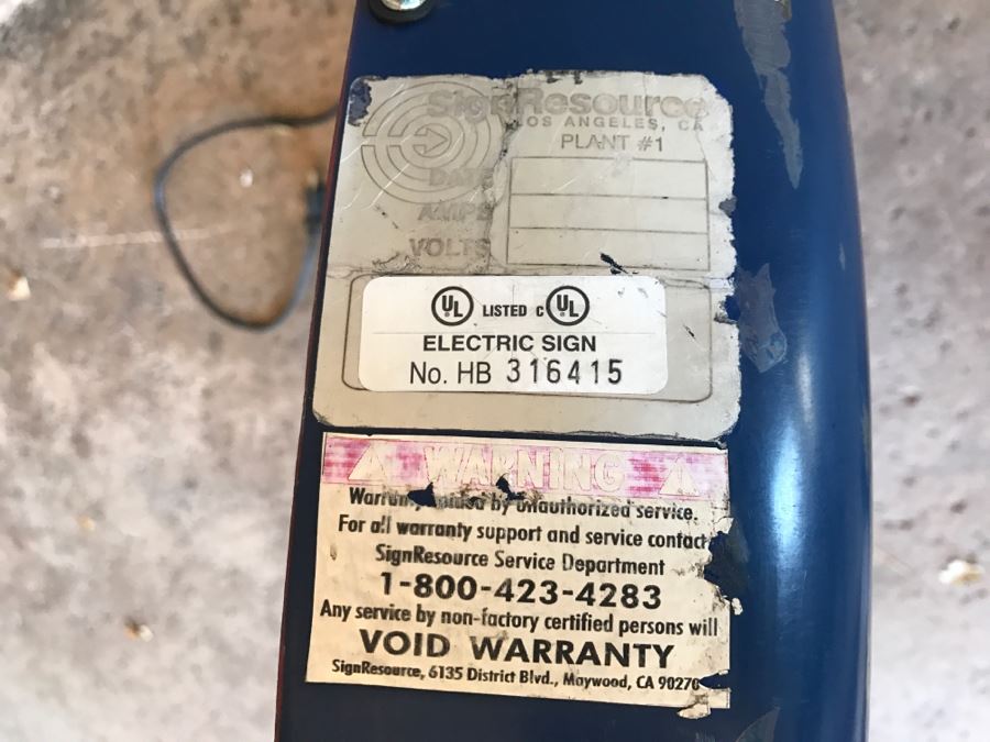 ARCO Gas Electric Round Sign [Photo 5]