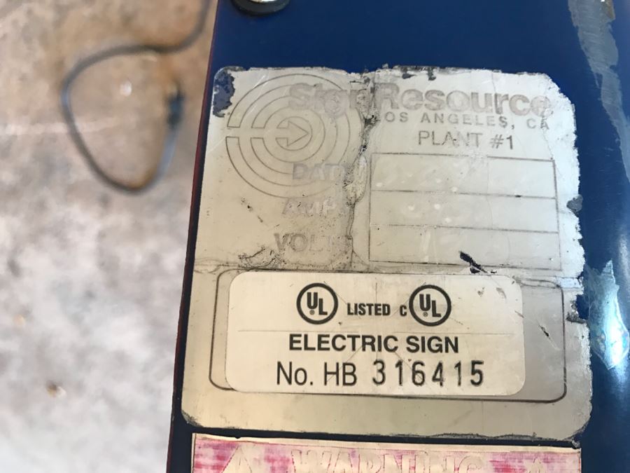 ARCO Gas Electric Round Sign [Photo 6]