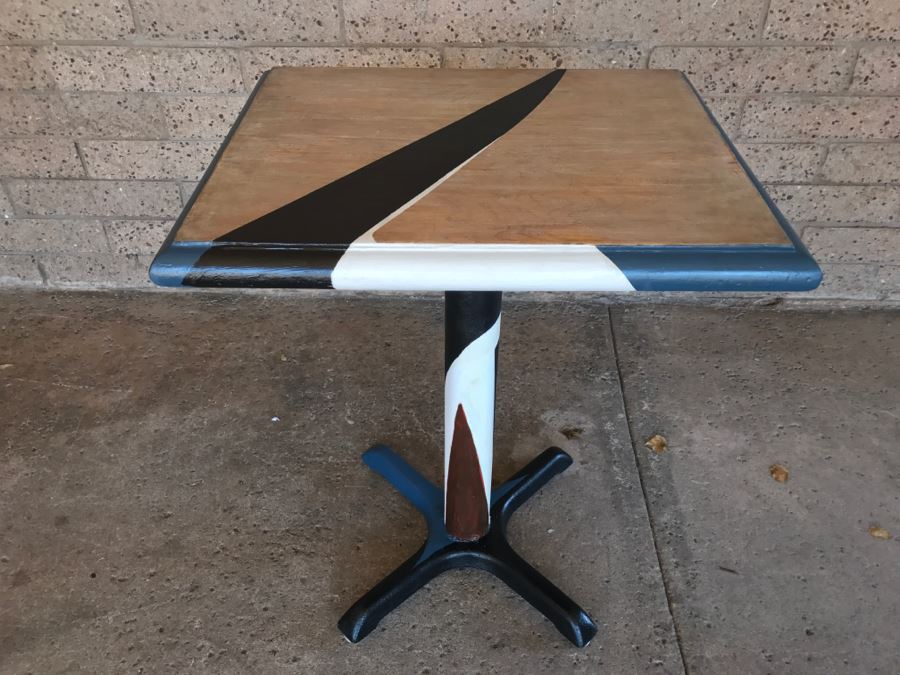 Cafe Table Painted By Local Artist [Photo 2]