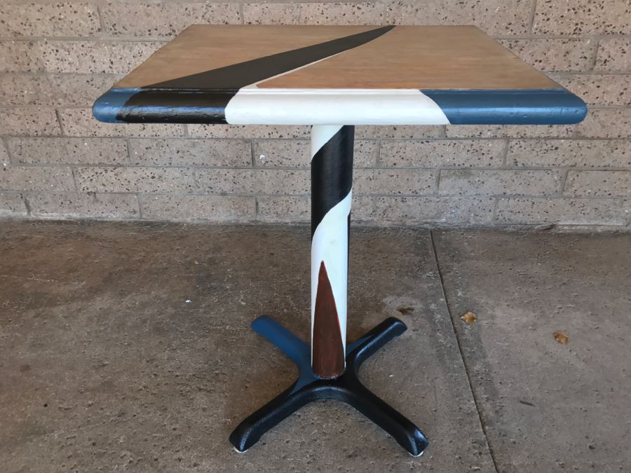 Cafe Table Painted By Local Artist [Photo 3]