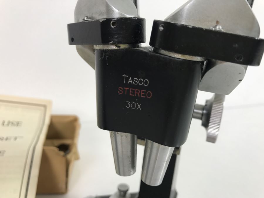 Vintage TASCO Stereo 30X Microscope And Triple Turret Junior Microscope Japan [Photo 2]