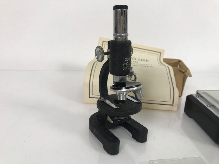 Vintage TASCO Stereo 30X Microscope And Triple Turret Junior Microscope Japan [Photo 7]