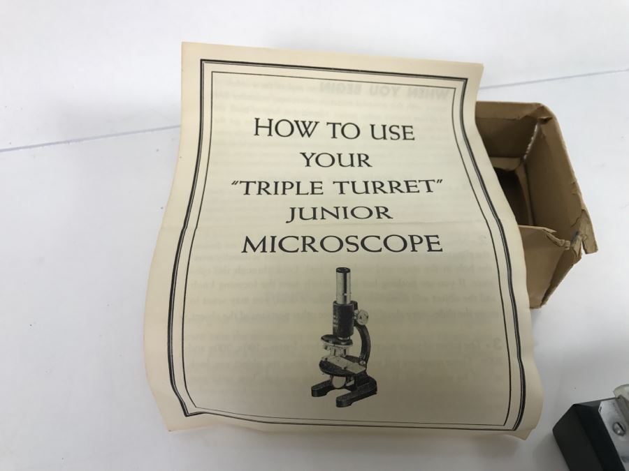 Vintage TASCO Stereo 30X Microscope And Triple Turret Junior Microscope Japan [Photo 11]