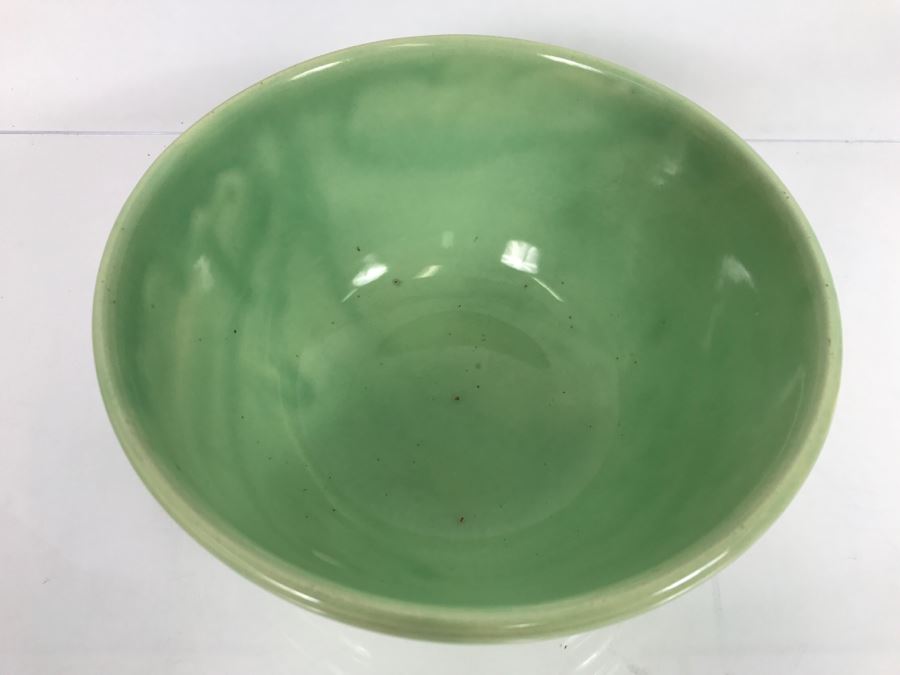Vintage BAUER USA Light Lime Green Bowl 12  [Photo 4]