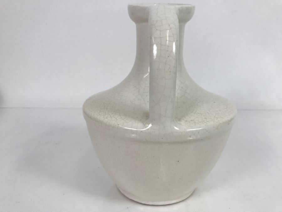 Pfaltzgraff York PA Mid Century White Stoneware Pitcher [Photo 4]
