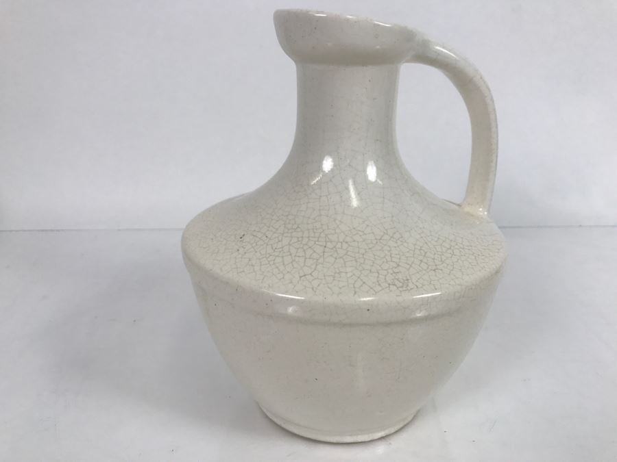 Pfaltzgraff York PA Mid Century White Stoneware Pitcher [Photo 2]