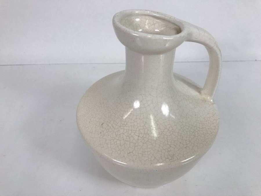 Pfaltzgraff York PA Mid Century White Stoneware Pitcher [Photo 3]