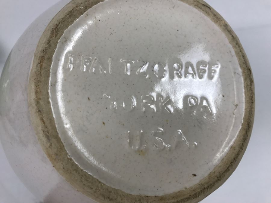 Pfaltzgraff York PA Mid Century White Stoneware Pitcher [Photo 8]