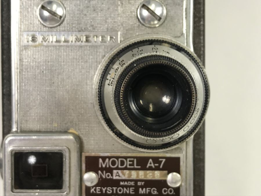 Vintage 16MM Mechanical Wind Up Film Camera Model A-7 Keystone Mfg Co Working [Photo 5]
