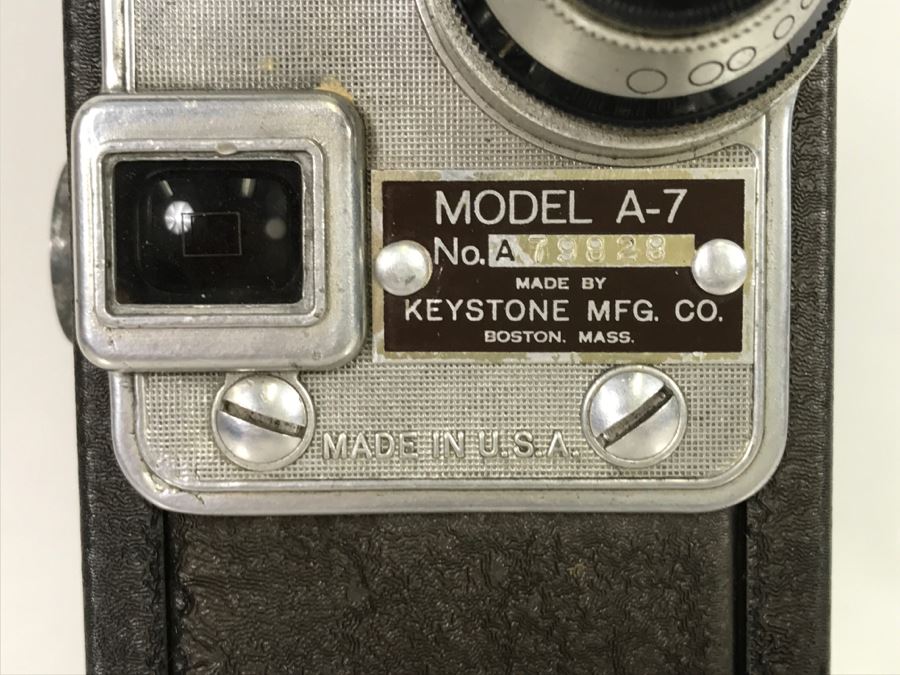 Vintage 16MM Mechanical Wind Up Film Camera Model A-7 Keystone Mfg Co Working [Photo 4]