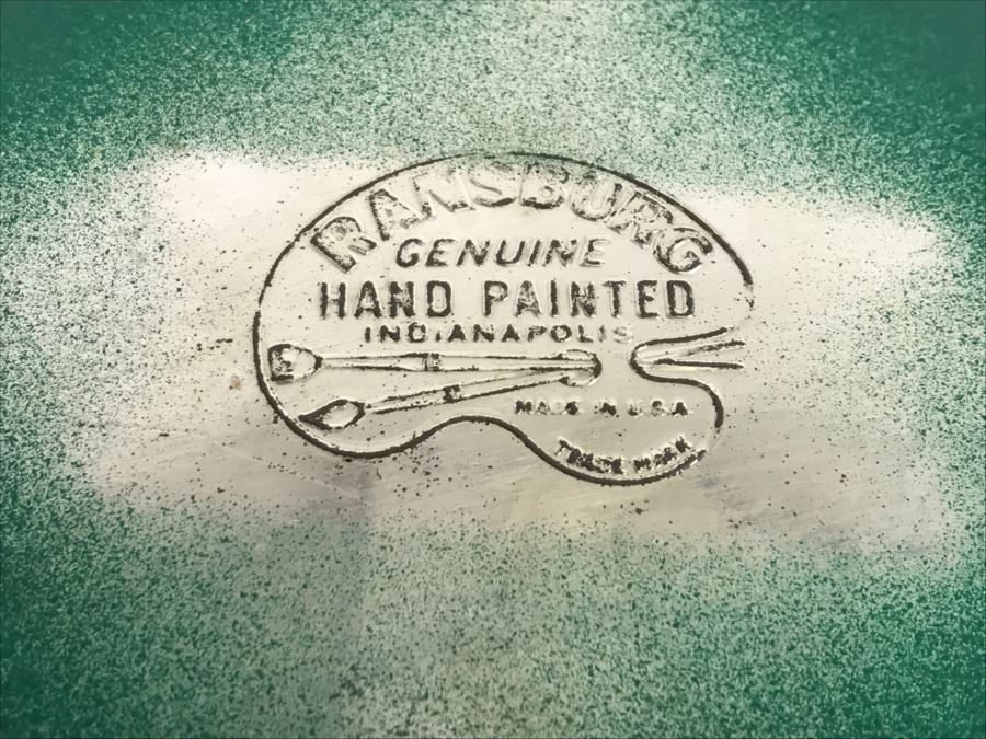 Set Of 4 Hand Painted Rooster Tins Ransburg Indianapolis USA [Photo 8]