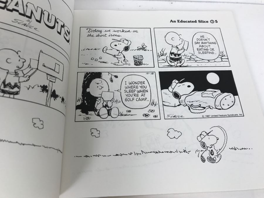 Collection Of Charles M. Schulz Peanuts Paperback Books (2) An Educated Slice First Edition, The Wonderful World Of Peanuts And Hey, Peanuts [Photo 11]
