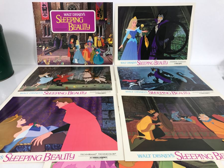 Vintage 1970 (8) Full Color 11x14 Scenes From Walt Disney's Sleeping Beauty
