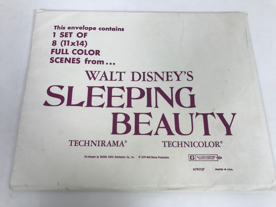 Vintage 1970 (8) Full Color 11x14 Scenes From Walt Disney's Sleeping Beauty [Photo 2]
