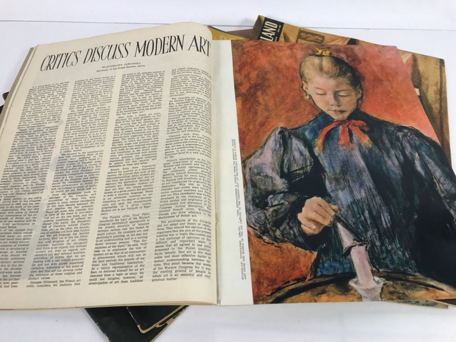 Set Of 8 Vintage POLAND Illustrated Magazines 1960-1965 Lots Of Modern Art Pictures And Articles [Photo 5]