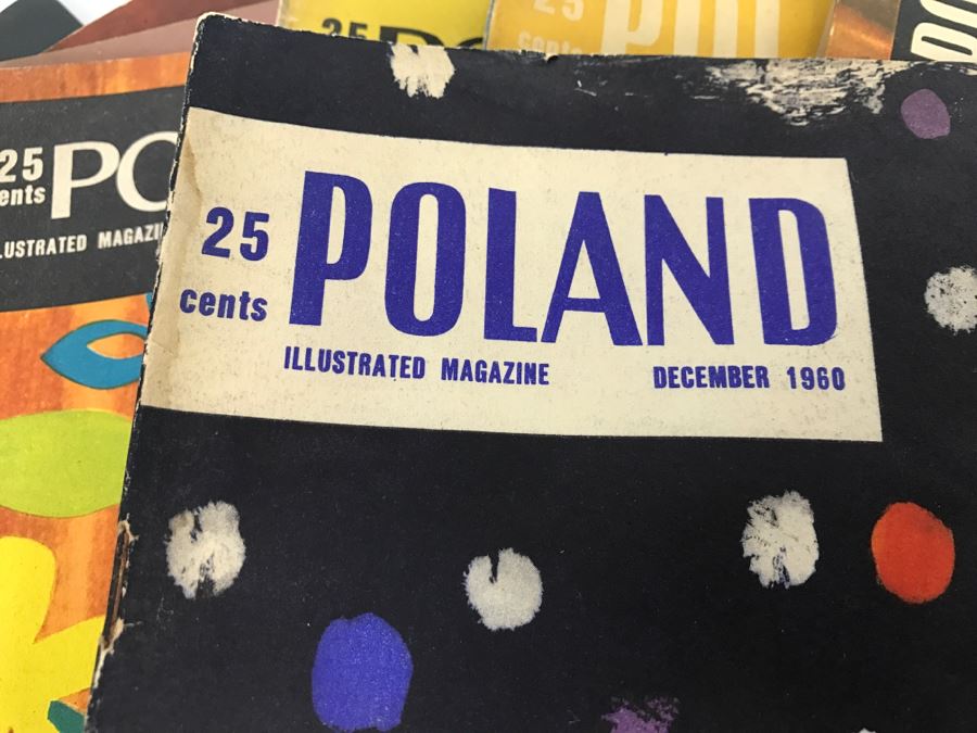 Set Of 8 Vintage POLAND Illustrated Magazines 1960-1965 Lots Of Modern Art Pictures And Articles [Photo 3]