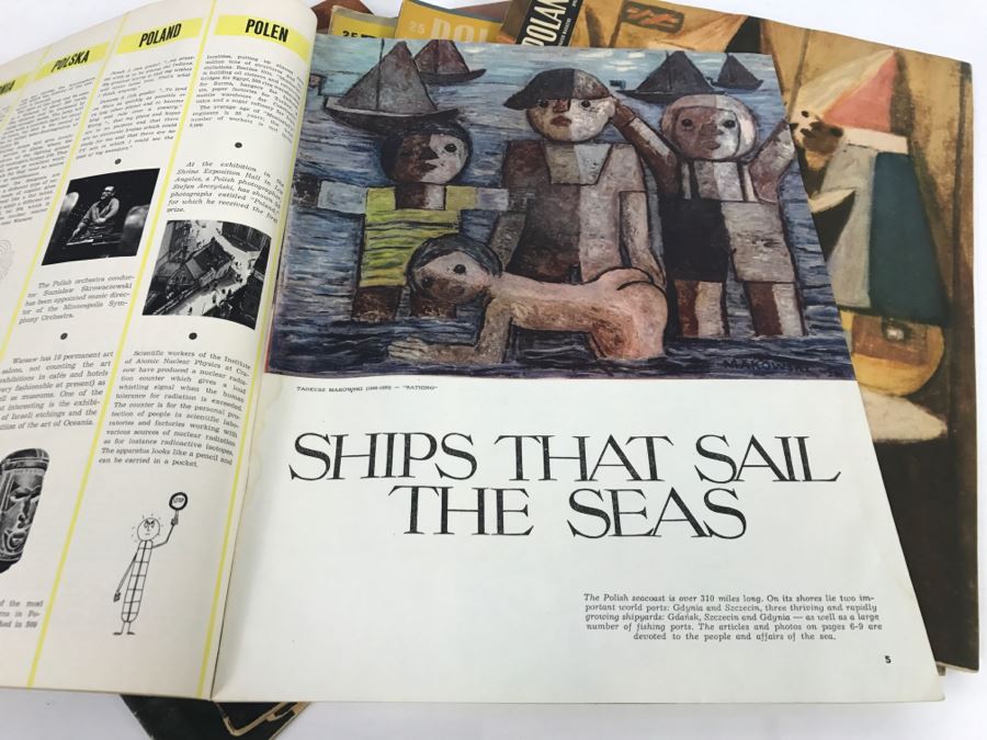 Set Of 8 Vintage POLAND Illustrated Magazines 1960-1965 Lots Of Modern Art Pictures And Articles [Photo 4]