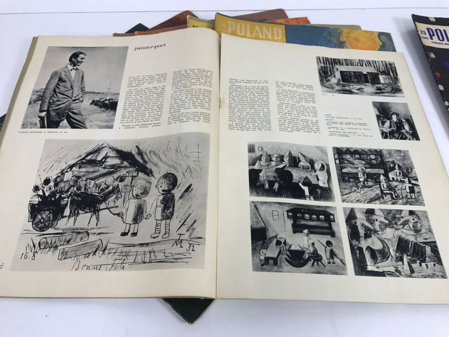 Set Of 8 Vintage POLAND Illustrated Magazines 1960-1965 Lots Of Modern Art Pictures And Articles [Photo 9]