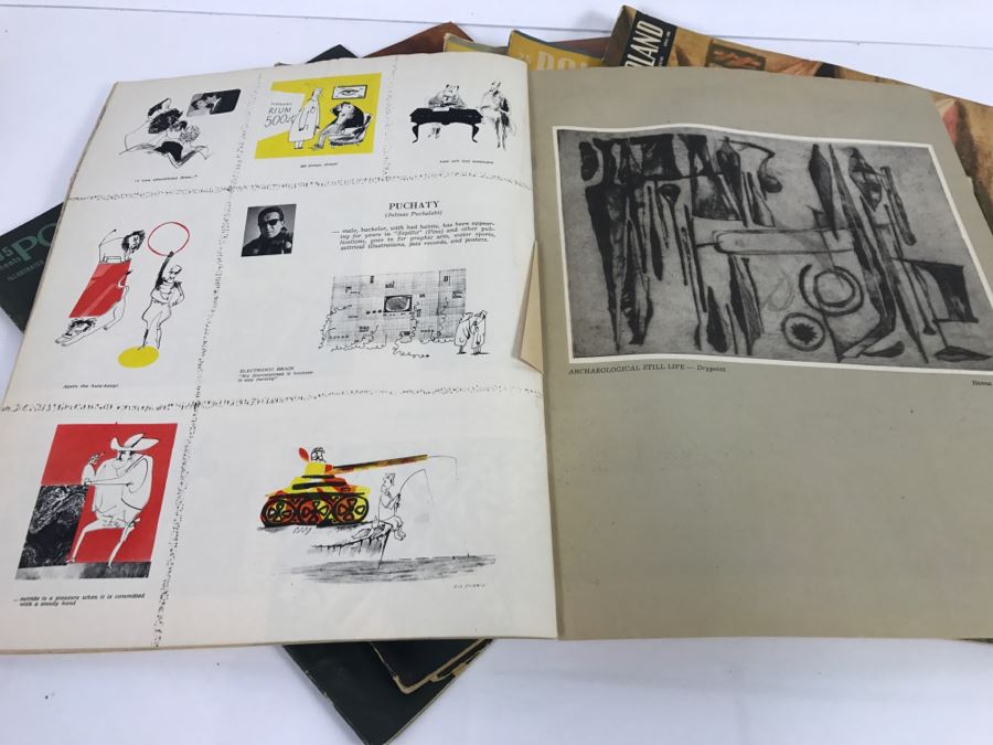 Set Of 8 Vintage POLAND Illustrated Magazines 1960-1965 Lots Of Modern Art Pictures And Articles [Photo 6]