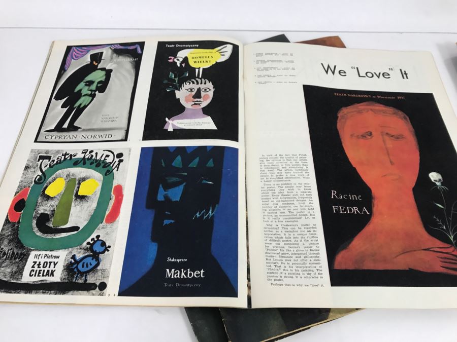 Set Of 8 Vintage POLAND Illustrated Magazines 1960-1965 Lots Of Modern Art Pictures And Articles [Photo 21]