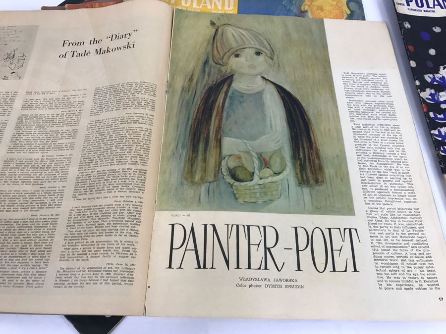 Set Of 8 Vintage POLAND Illustrated Magazines 1960-1965 Lots Of Modern Art Pictures And Articles [Photo 11]