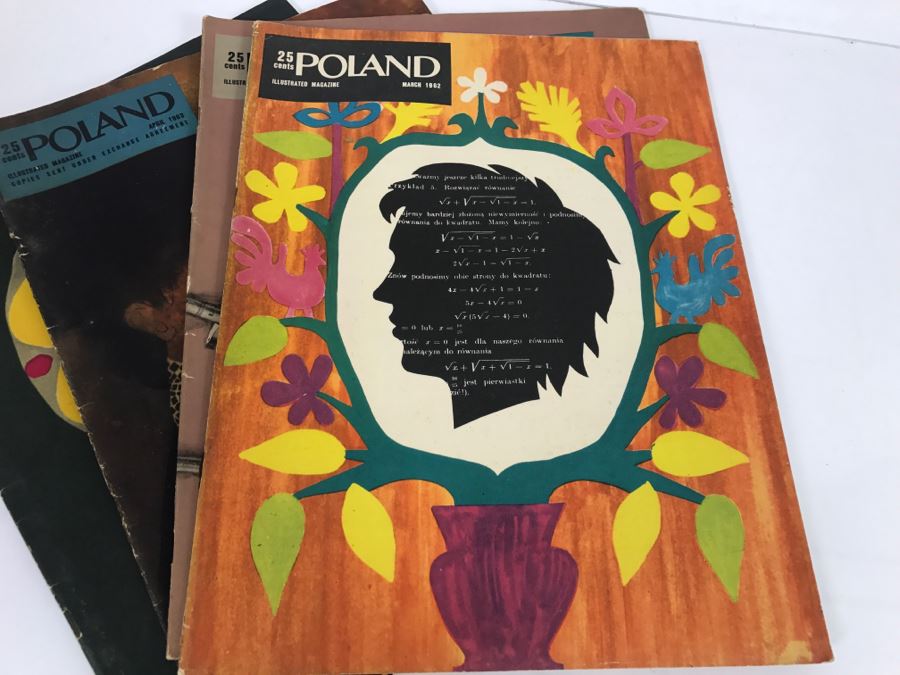 Set Of 8 Vintage POLAND Illustrated Magazines 1960-1965 Lots Of Modern Art Pictures And Articles [Photo 16]